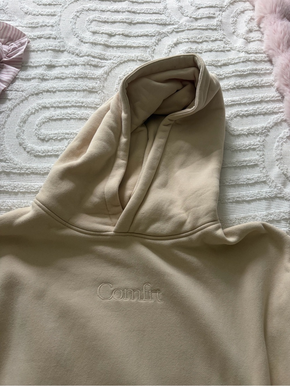 Comfort Signature Hoodie in Almond